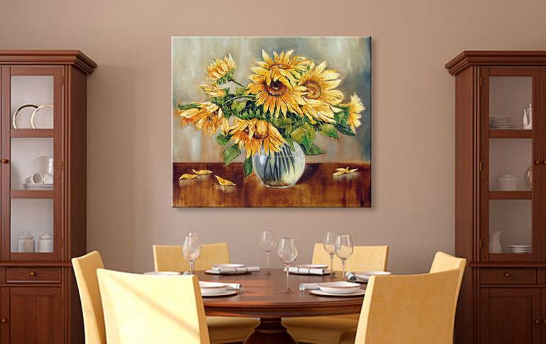 Original Impressionism Still Life Painting by Ludmila Kovalenko