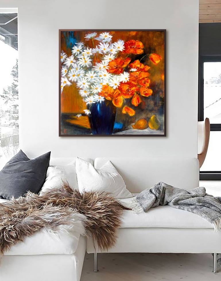 Original Impressionism Still Life Painting by Ludmila Kovalenko