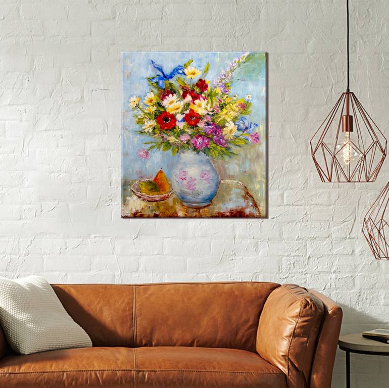 Original Fine Art Still Life Painting by Ludmila Kovalenko