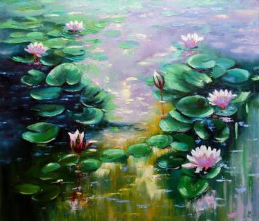 Original Impressionism Water Painting by Ludmila Kovalenko
