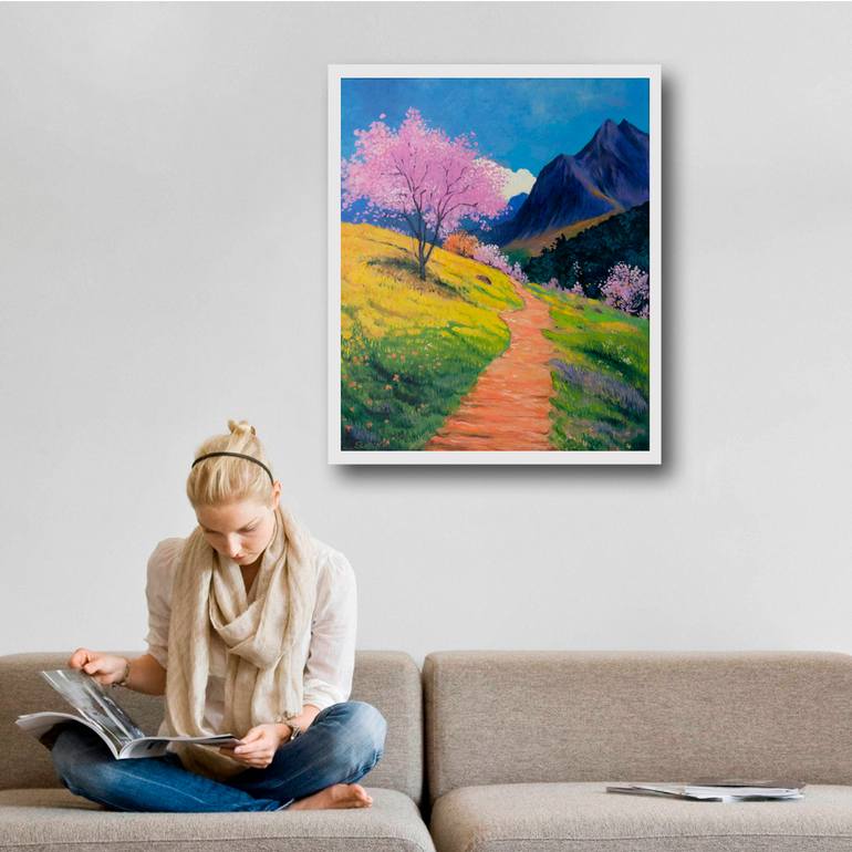 Original Impressionism Landscape Painting by Suren Ter-Avakian