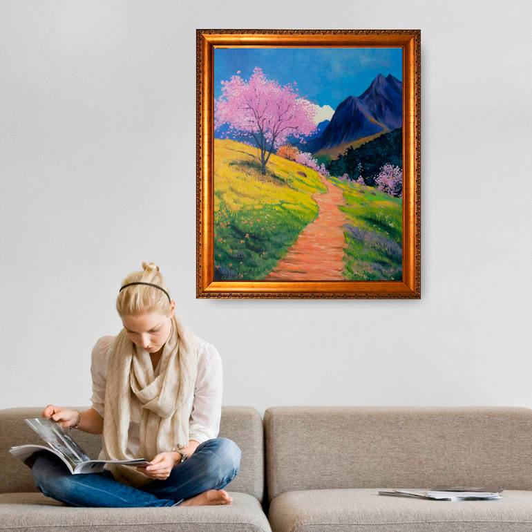 Original Impressionism Landscape Painting by Suren Ter-Avakian