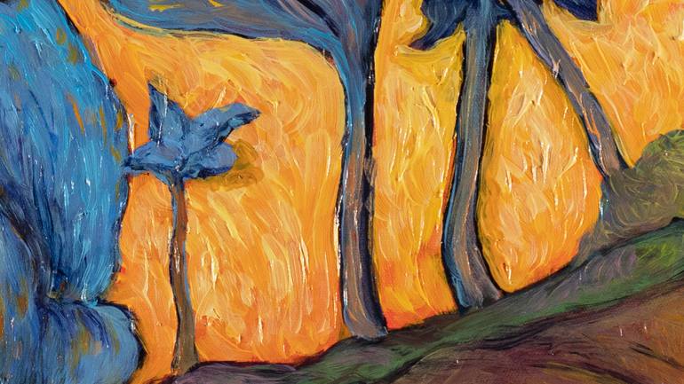 Original Expressionism Landscape Painting by Suren Ter-Avakian