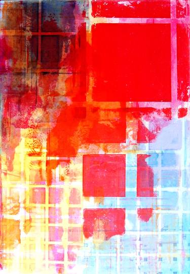 Original Abstract Architecture Paintings by Terry Beard