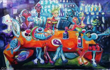 Print of Modern People Paintings by Laurence Lejay