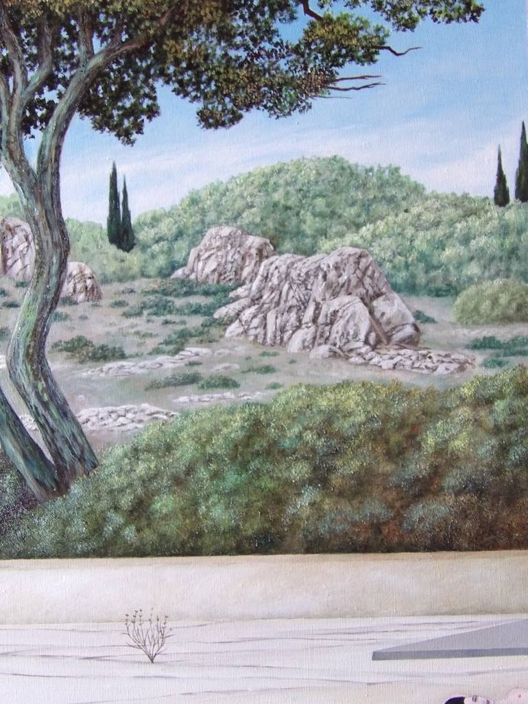 Original Surrealism Seascape Painting by Cecco Mariniello