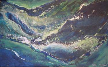 Print of Abstract Water Paintings by Rita Mitchell