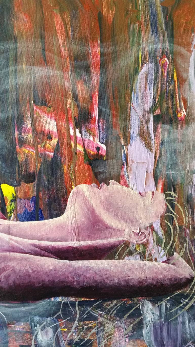 Original Figurative Love Painting by Iris Raiz