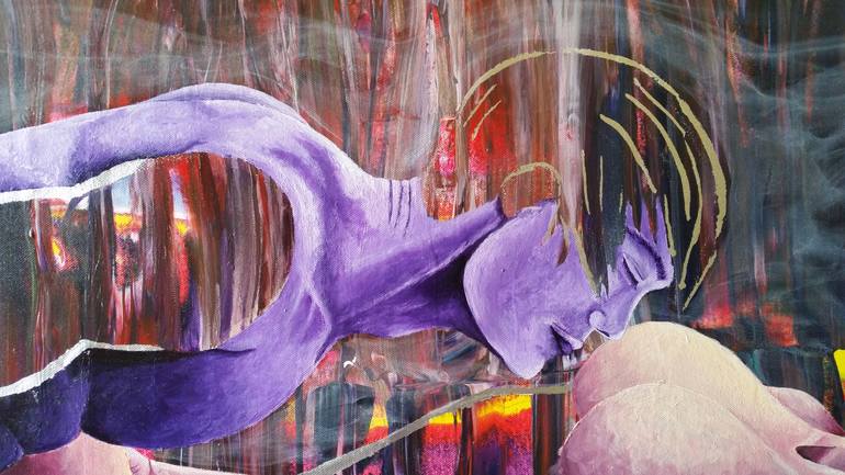 Original Figurative Love Painting by Iris Raiz