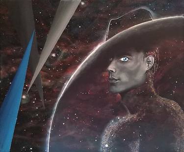 Original Outer Space Paintings by Iris Raiz