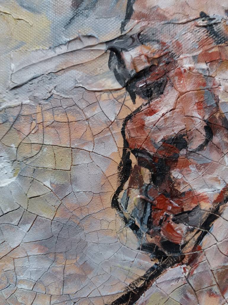 Original Figurative People Painting by Alina Rotaru