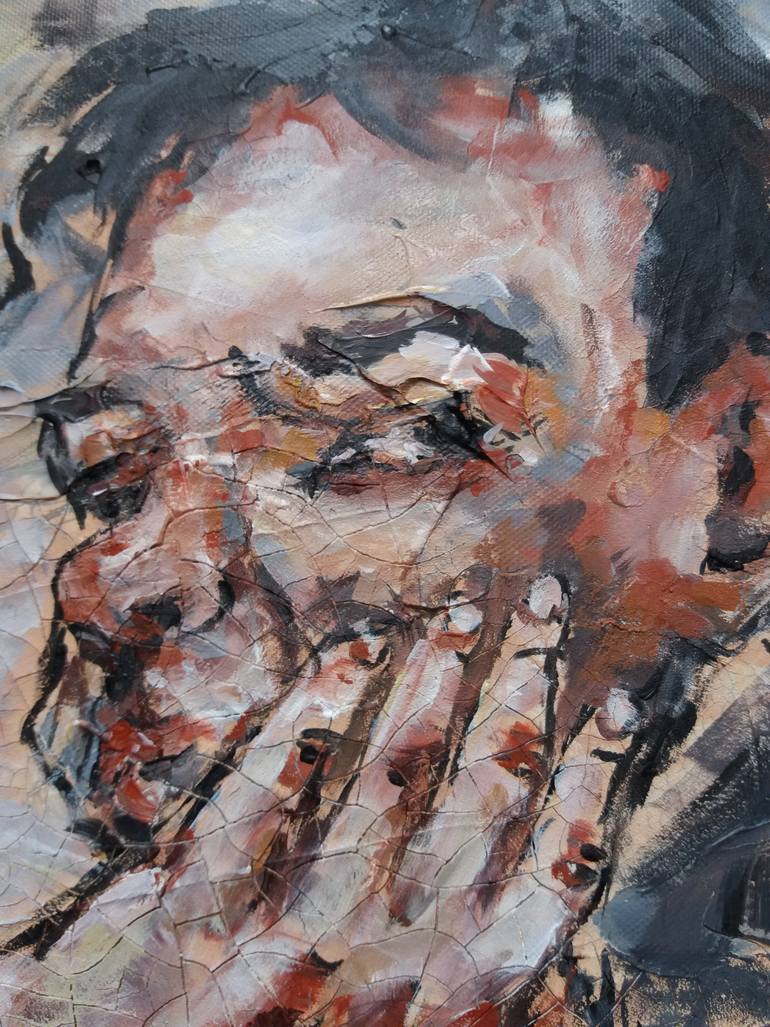 Original Figurative People Painting by Alina Rotaru