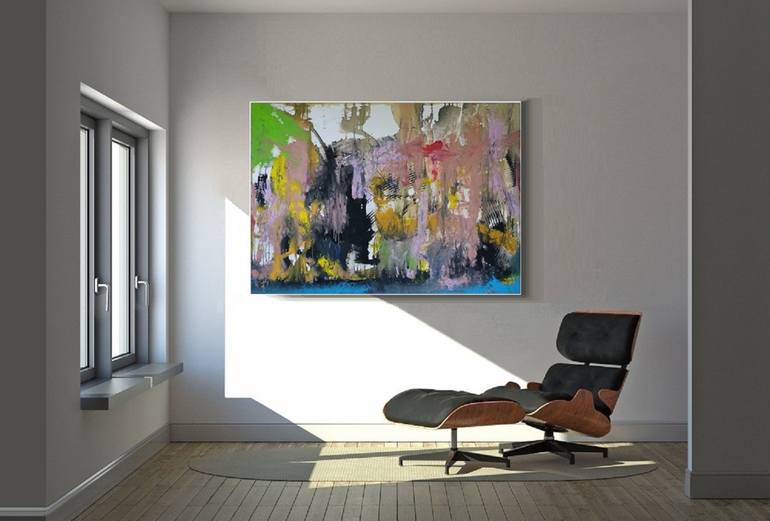 Original Abstract Painting by Jindrich Lipa