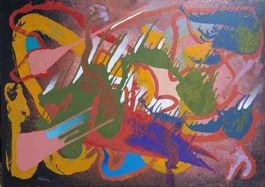 Original Abstract Paintings by Jindrich Lipa