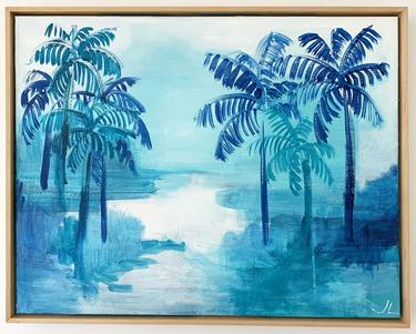Saatchi Art Artist Jennifer Lia; Paintings, “Mo'orea Palms” #art