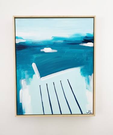 Saatchi Art Artist Jennifer Lia; Paintings, “Teal Icebergs” #art