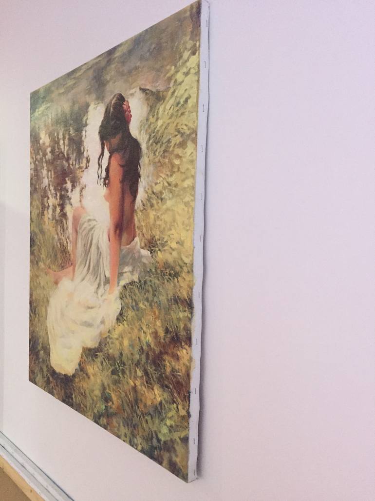 Original Figurative Women Painting by Valery Dementiev