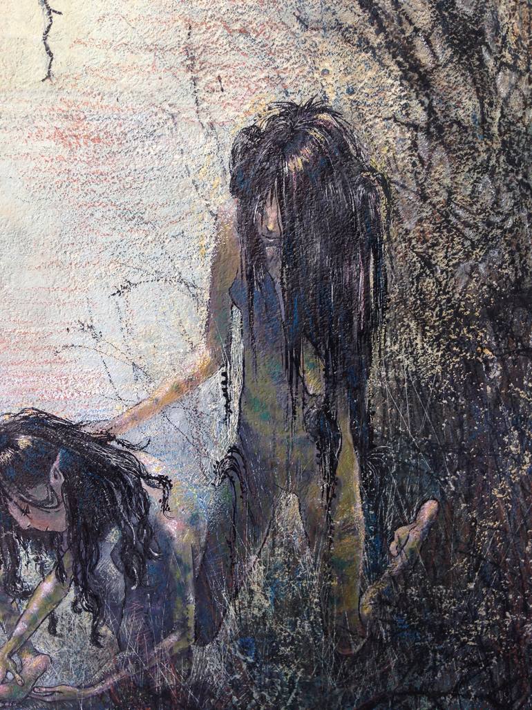 Original Impressionism Fantasy Painting by Ina Morava