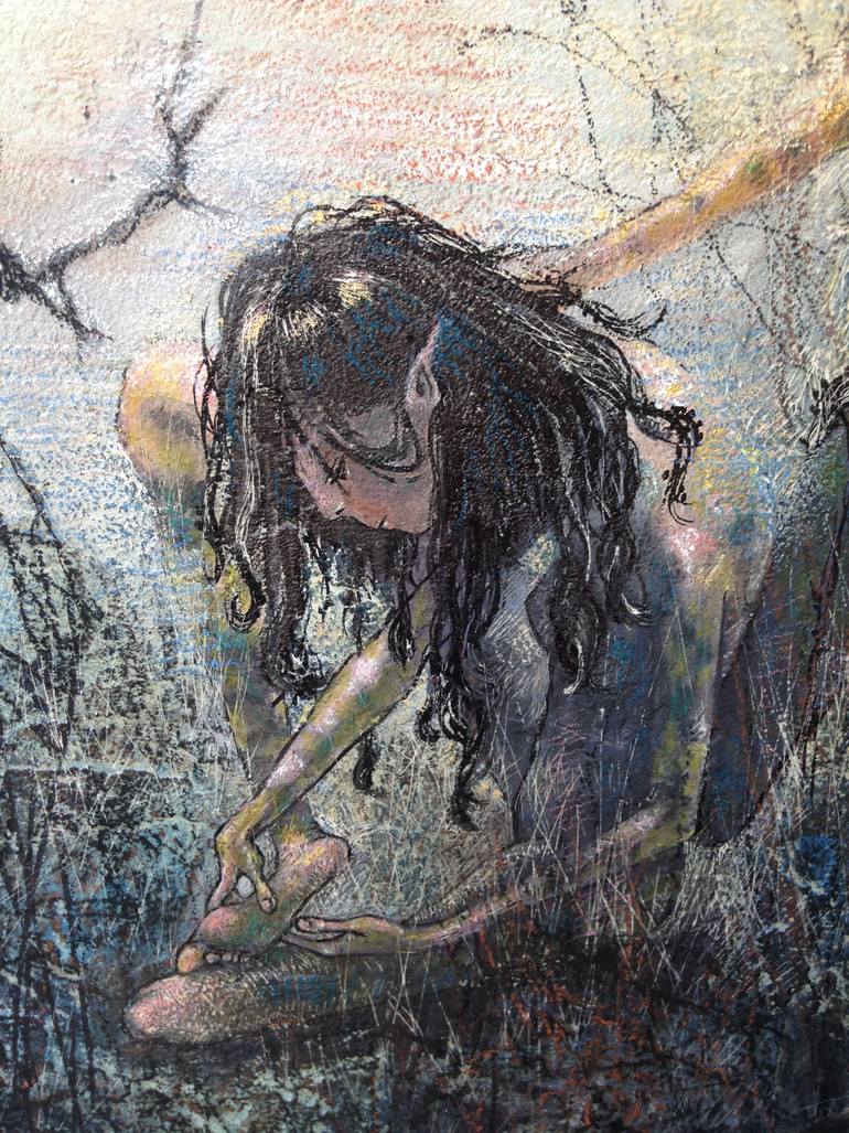 Original Impressionism Fantasy Painting by Ina Morava