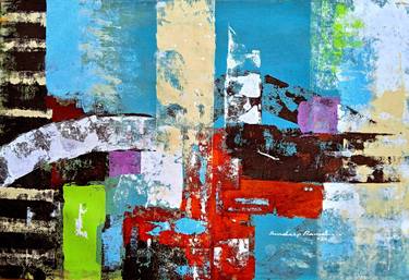 Original Abstract Expressionism Abstract Paintings by sandip raval