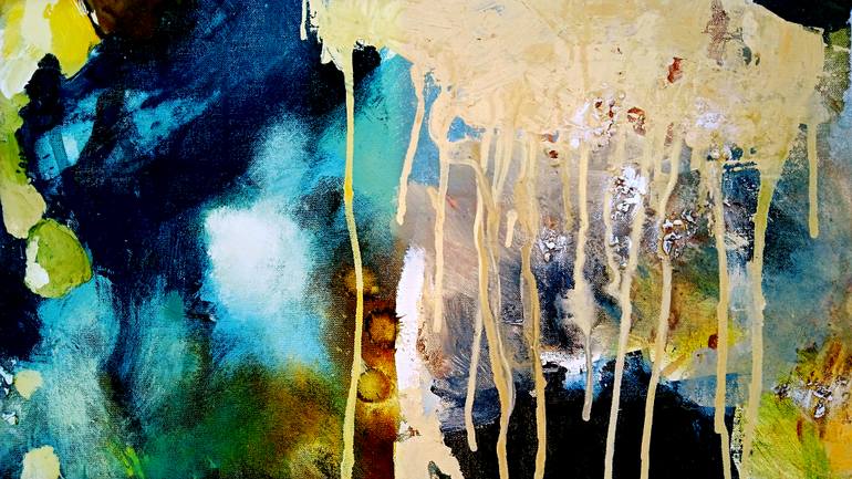 Original Abstract Expressionism Abstract Painting by Sandip Raval