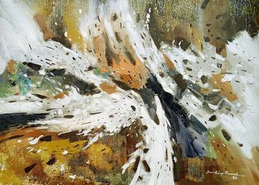 Original Abstract Expressionism Abstract Painting by Sandip Raval