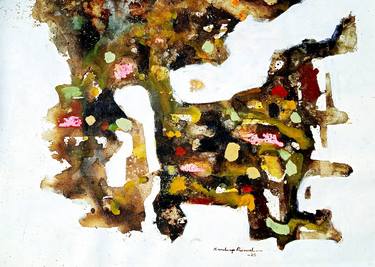 Original Abstract Expressionism Abstract Painting by Sandip Raval