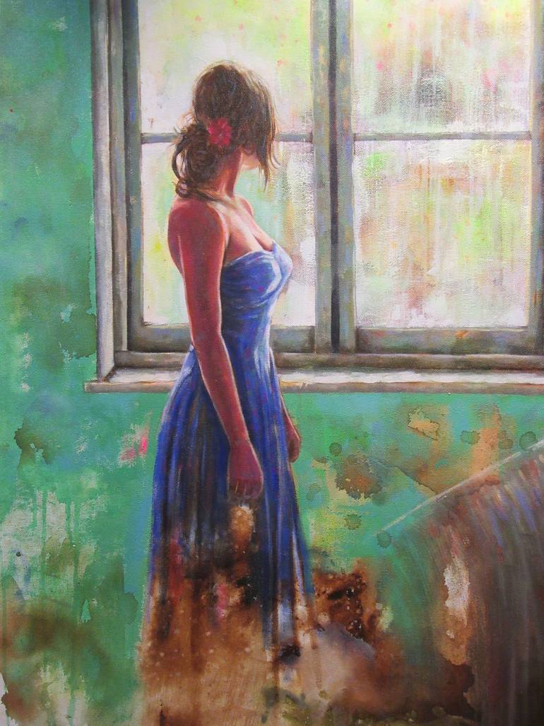 Original girl Women Painting by sandip raval