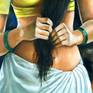 WOMEN IS MOST BEAUTIFUL CREATION OF GOD.
Indian playful young girl who saves her wet hair and gets drowned in beautiful thoughts