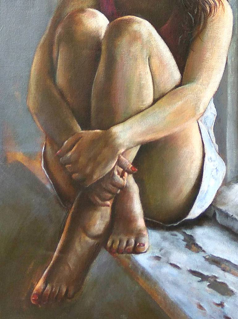 Original figurativepainting Women Painting by sandip raval