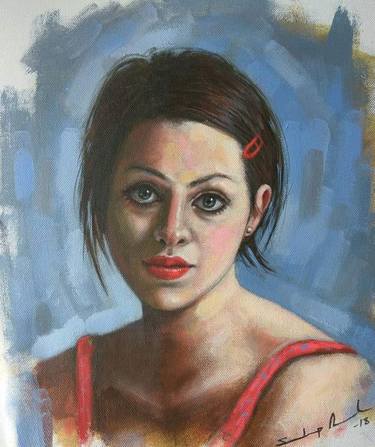 Original Fine Art Women Paintings by sandip raval