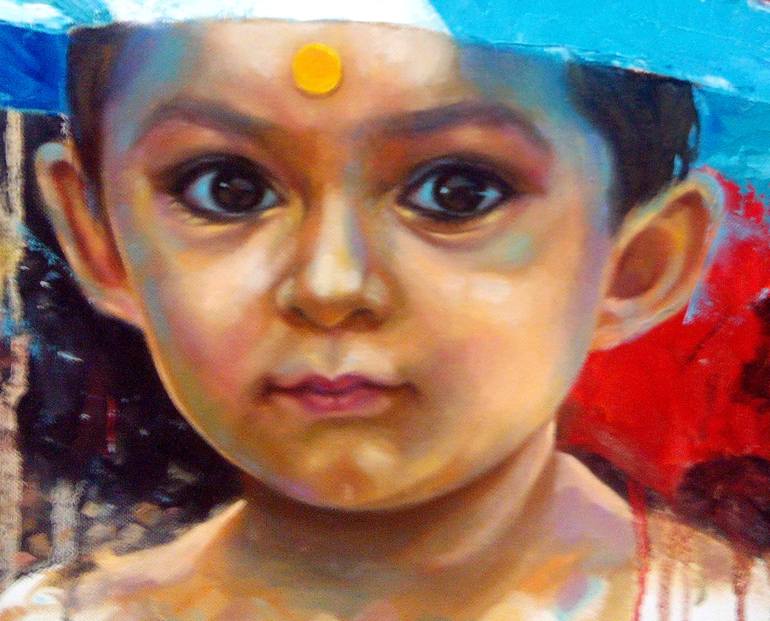 Original Abstract Children Painting by sandip raval