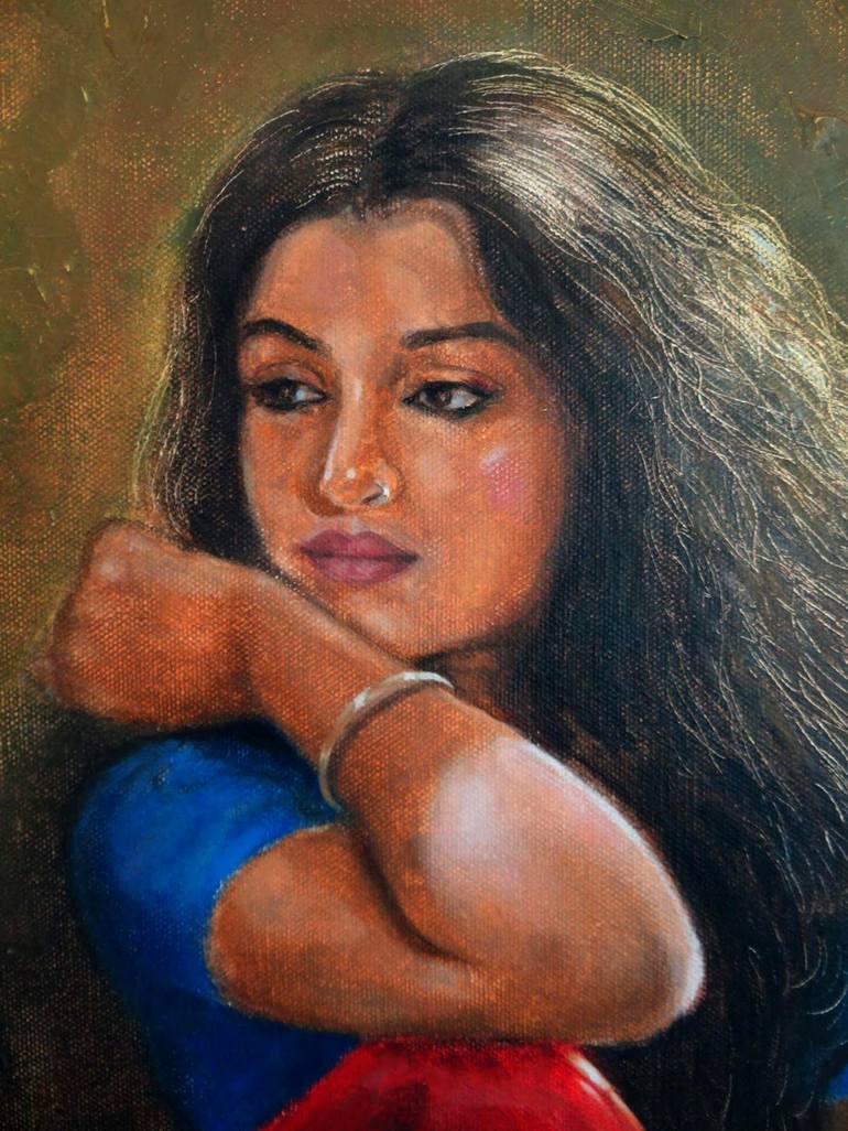 Original Conceptual Women Painting by sandip raval