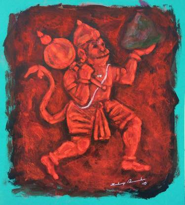 Original Figurative Religion Paintings by sandip raval