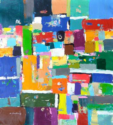 Original Abstract Expressionism Abstract Paintings by sandip raval