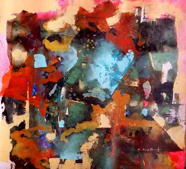 Original Abstract Expressionism Abstract Paintings by sandip raval