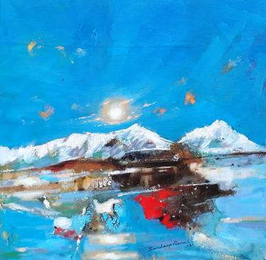 Original Abstract Landscape Paintings by sandip raval