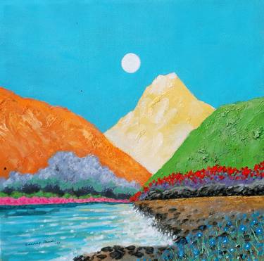 Original Abstract Landscape Paintings by sandip raval