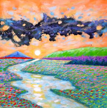Saffron sky and sunrise (Landscape) thumb