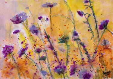Print of Abstract Garden Collage by Ann Leech