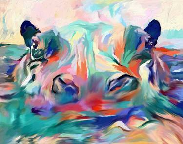 Print of Impressionism Animal Mixed Media by Ann Leech