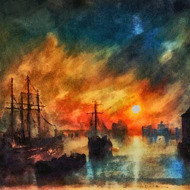 Print of Ship Paintings by Ann Leech