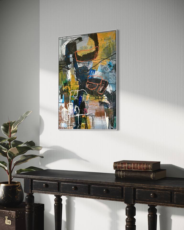 Original Abstract Expressionism Abstract Painting by Maria Martin