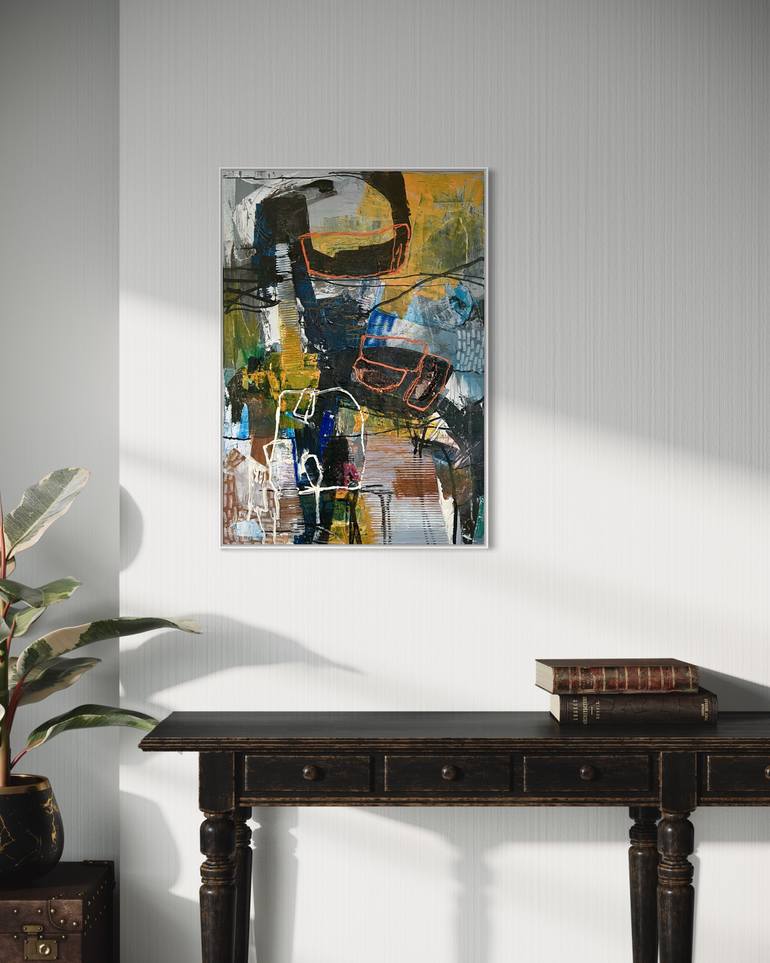 Original Abstract Expressionism Abstract Painting by Maria Martin