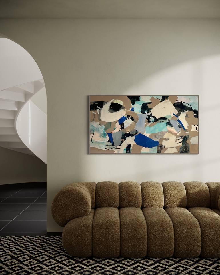 Original Abstract Expressionism Abstract Painting by Maria Martin