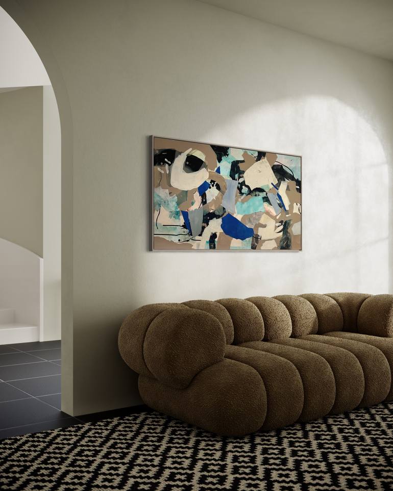Original Abstract Expressionism Abstract Painting by Maria Martin