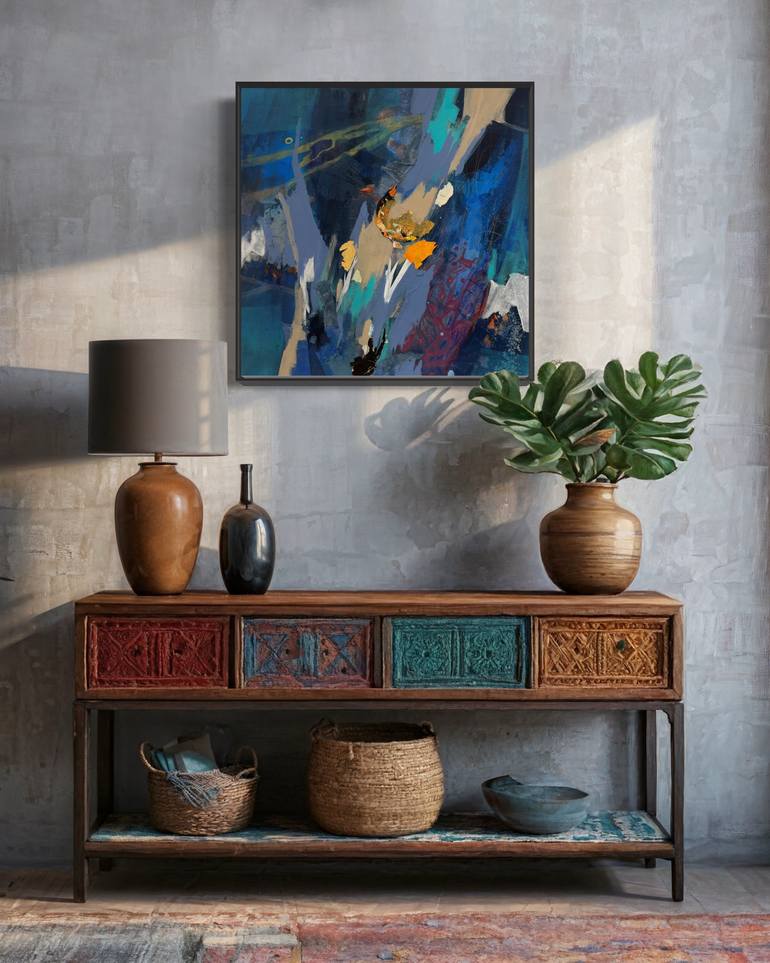 Original Abstract Expressionism Abstract Painting by Maria Martin