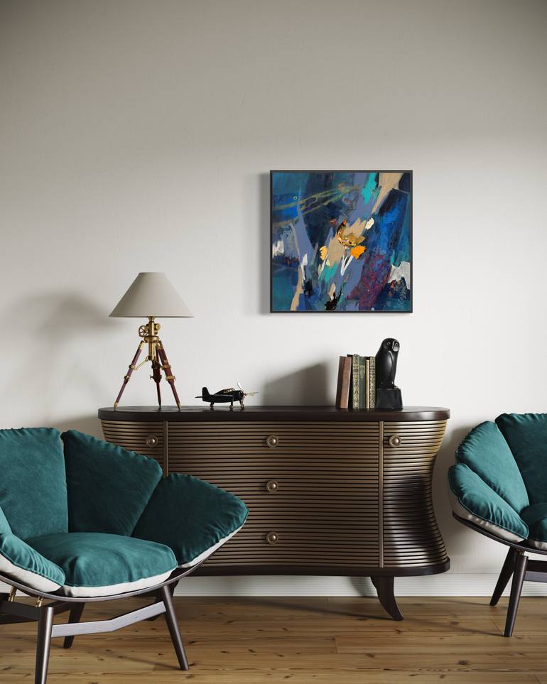 Original Abstract Expressionism Abstract Painting by Maria Martin