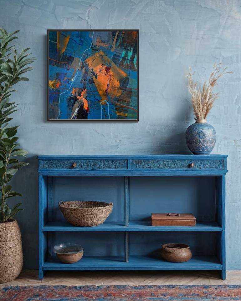 Original Abstract Expressionism Abstract Painting by Maria Martin