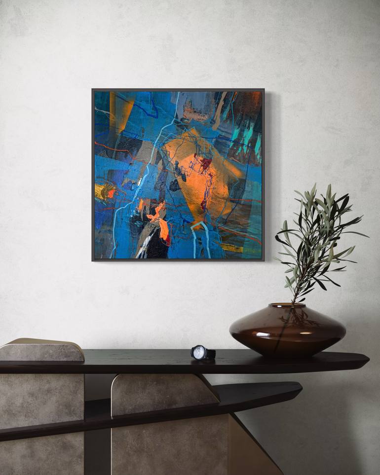 Original Abstract Expressionism Abstract Painting by Maria Martin